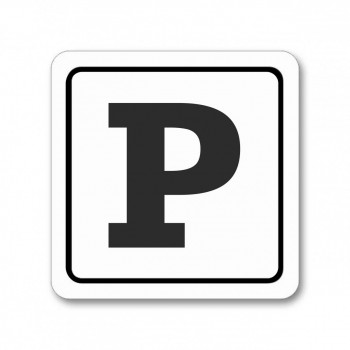 Kokardy.cz ® Piktogram parkování samolepka