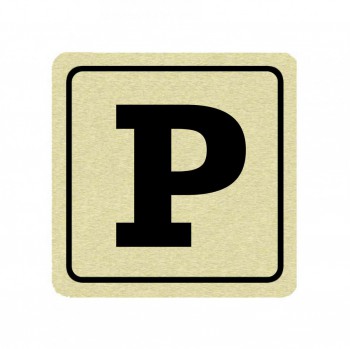 Kokardy.cz ® Piktogram parkování zlato