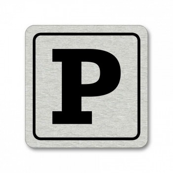 Kokardy.cz ® Piktogram parkování stříbro