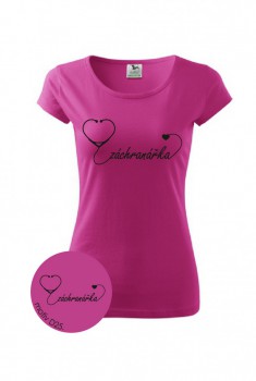 Kokardy.cz ® Tričko pro zdravotní sestřičku D25 růžové - XL dámské