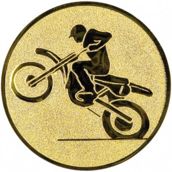 Kokardy.cz ® Emblém motokros zlato 25 mm