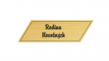Kokardy.cz ® Dveřní štítek M18 zlato