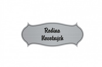 Kokardy.cz ® Dveřní štítek M26 stříbro