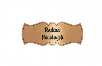 Kokardy.cz ® Dveřní štítek M23 bronz