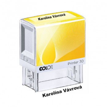 COLOP ® Razítko pro prvňáka Colop Printer 20 žluté - bezbarvý polštářek / nenapuštěný barvou /