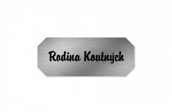 Kokardy.cz ® Dveřní štítek S11 stříbro