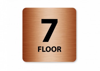 Kokardy.cz ® Piktogram 7.floor bronz
