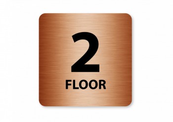 Kokardy.cz ® Piktogram 2.floor bronz