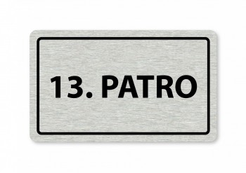 Kokardy.cz ® Piktogram 13.patro 160x80mm stříbro