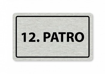 Kokardy.cz ® Piktogram 12.patro 160x80mm stříbro