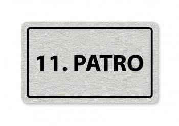 Kokardy.cz ® Piktogram 11.patro 160x80mm stříbro
