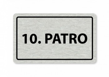 Kokardy.cz ® Piktogram 10.patro 160x80mm stříbro