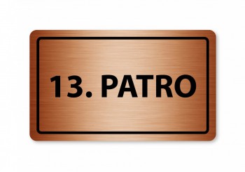 Kokardy.cz ® Piktogram 13.patro 160x80mm bronz