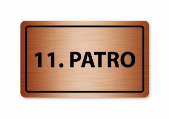 Kokardy.cz ® Piktogram 11.patro 160x80mm bronz