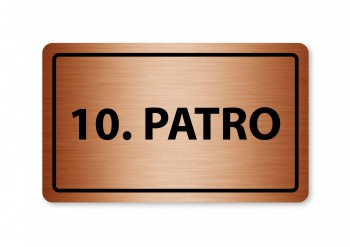 Kokardy.cz ® Piktogram 10.patro 160x80mm bronz