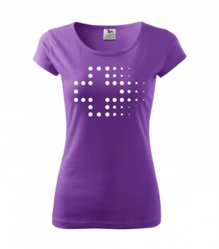 Poháry.com ® Tričko pro zdravotní sestřičku D3 fialové - L dámské
