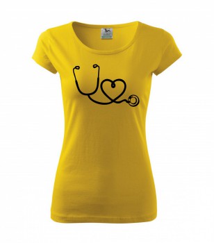 Poháry.com ® Tričko pro zdravotní sestřičku D14 žluté - XS dámské