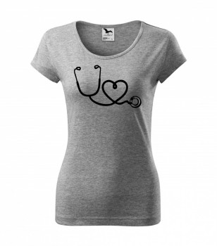 Poháry.com ® Tričko pro zdravotní sestřičku D14 šedé - XS dámské