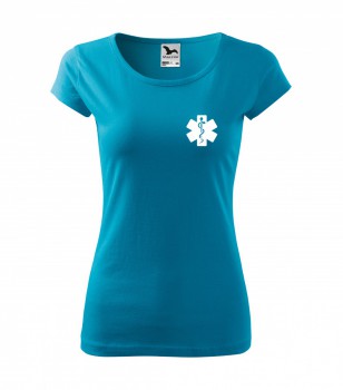 Poháry.com ® Tričko pro zdravotní sestřičku D15 tyrkysové - L dámské