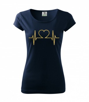 Poháry.com ® Tričko pro zdravotní sestřičku D22 nám. modrá/z - S dámské
