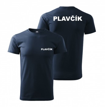 Kokardy.cz ® Tričko PLAVČÍK nám. modrá/bílý potisk - XL pánské