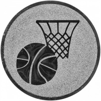 Kokardy.cz ® Emblém basketbal stříbro 25 mm
