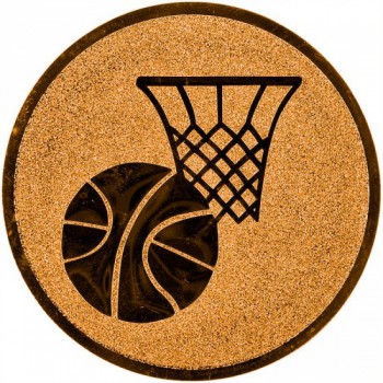 Kokardy.cz ® Emblém basketbal bronz 25 mm