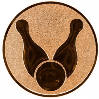 Kokardy.cz ® Emblém bowling bronz 25 mm