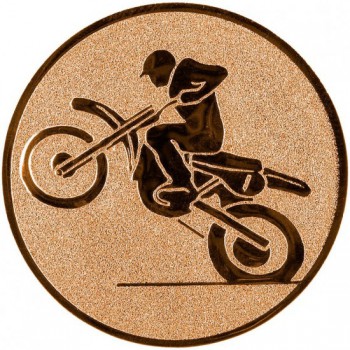 Kokardy.cz ® Emblém motokros bronz 25 mm