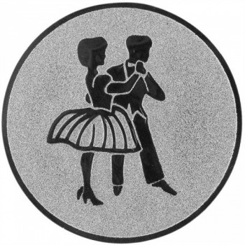 Kokardy.cz ® Emblém tanec stříbro 25 mm