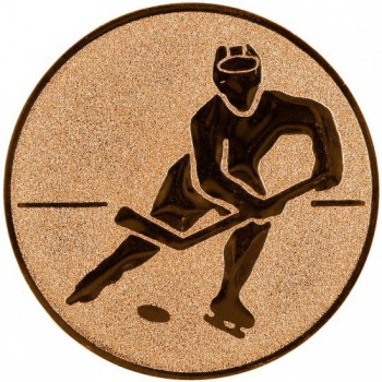 Kokardy.cz ® Emblém hokej bronz 25 mm