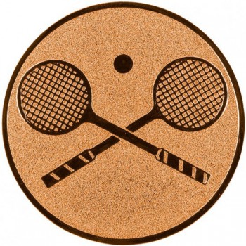 Kokardy.cz ® Emblém squash bronz 25 mm