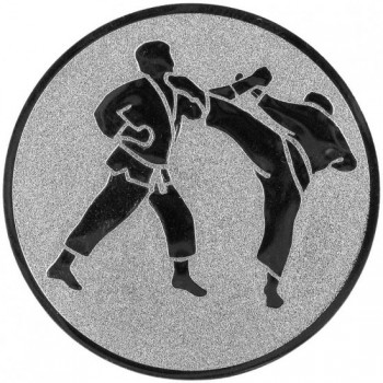 Kokardy.cz ® Emblém karate stříbro 25 mm