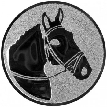 Kokardy.cz ® Emblém kůň stříbro 25 mm