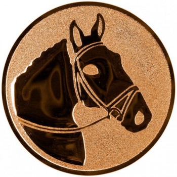 Kokardy.cz ® Emblém kůň bronz 25 mm