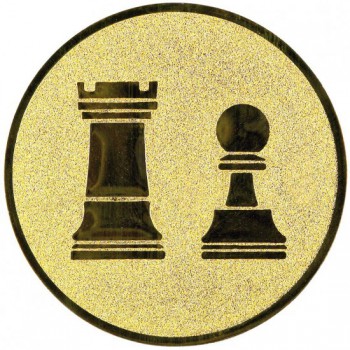Kokardy.cz ® Emblém šachy zlato 25 mm