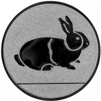 Kokardy.cz ® Emblém králík stříbro 25 mm