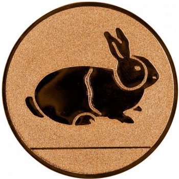 Kokardy.cz ® Emblém králík bronz 25 mm