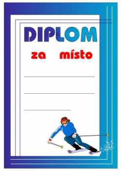 Kokardy.cz ® Diplom lyžování D33