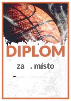 Kokardy.cz ® Diplom basketbal D81