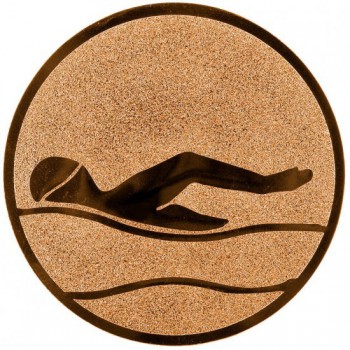 Kokardy.cz ® Emblém plavání bronz 25 mm