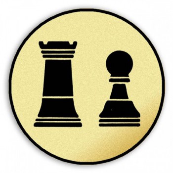 Kokardy.cz ® Emblém tištěný šachy 50 mm
