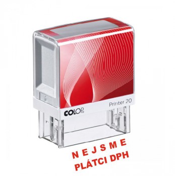 COLOP ® Razítko COLOP Printer 20/nejsme platci DPH - červený polštářek