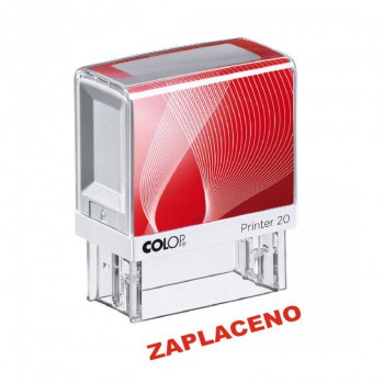 COLOP ® Razítko COLOP Printer 20/ZAPLACENO - červený polštářek