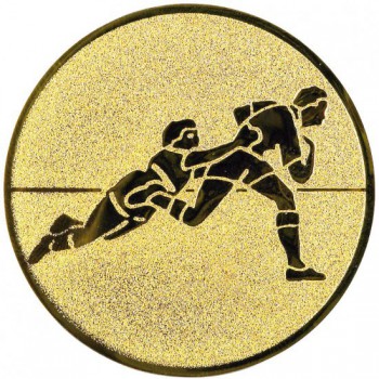 Kokardy.cz ® Emblém rugby zlato 25 mm