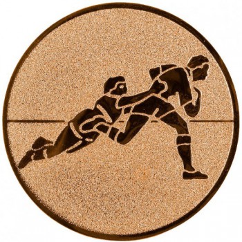 Kokardy.cz ® Emblém rugby bronz 25 mm