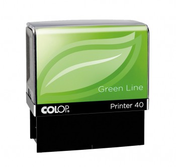 COLOP ® Razítko Printer 40 Green Line se štočkem - modrý polštářek