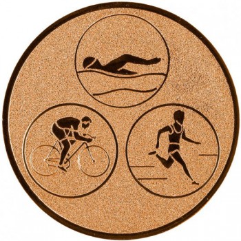 Kokardy.cz ® Emblém triatlon bronz 25 mm
