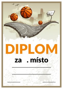Kokardy.cz ® Diplom basketbal D07