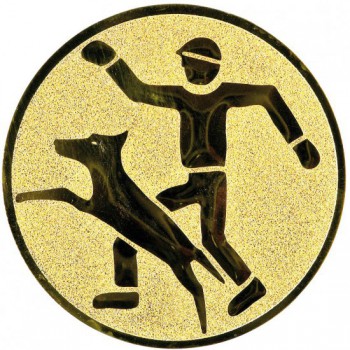 Kokardy.cz ® Emblém frisbee agility zlato 50 mm